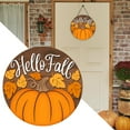 thumbnail image 5 of BNNG Fall Decorations for Home - Hanging Wooden Pumpkin Decor,Welcome Sign for Front Door, House Warming Gifts,Fall Harvest Thanksgiving Decoration for Outdoor Porch Wall Living Room, 7.87", 5 of 8