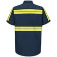 thumbnail image 3 of Red Kap Men's Short Sleeve Enhanced Visibility Industrial Work Shirt, 3 of 4