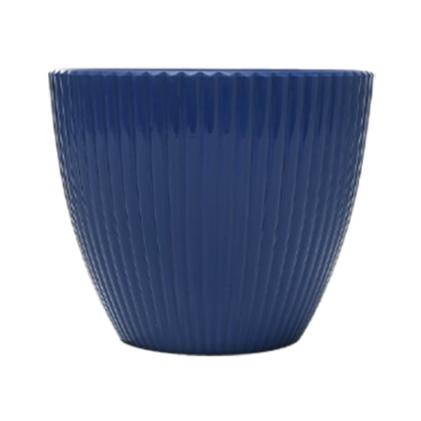 Macetas portátiles Bewildely para Bonsái y Accesorios de Bonsái Plástico Duradero Azul Profundo 13CM