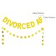 thumbnail image 4 of EeaseMX 2 banderines decorativos brillantes para fiesta de divorciados (dorados), 4 of 7