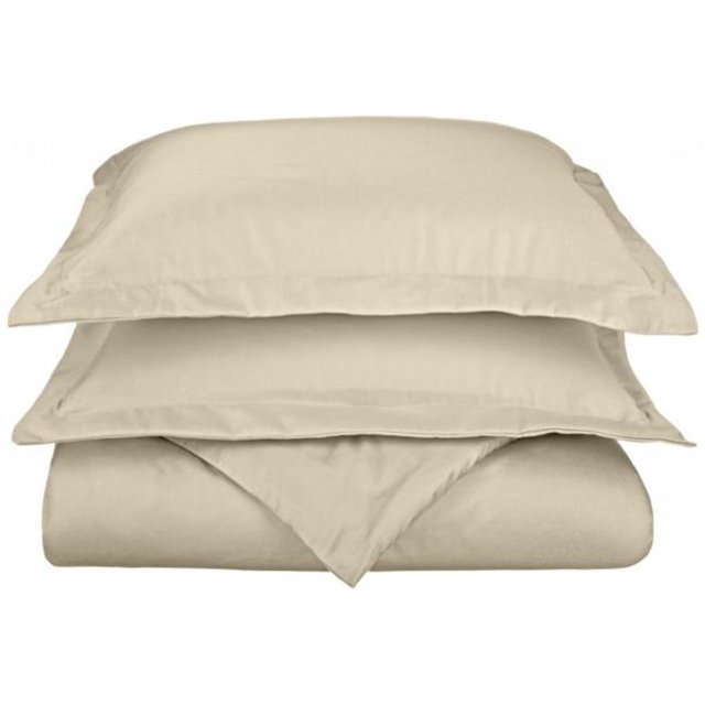 Ensemble de Housse de Couette en Coton Riche 800 Fils Très Grand/California Très Grand-Ivoire