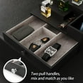thumbnail image 4 of RFCUIBIJ Pine Wood Cologne Stand Organizer for Men  3 Tier Cologne Display Shelf Organizer with Hidden Compartment and Velvet Lining Drawer  Perfume Display Holder, 4 of 7