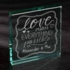Personalized Love Makes Everything Possible 6" x 6" Keepsake