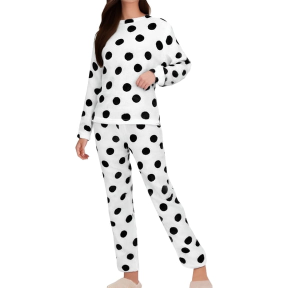 Aoiroe Lounge Sets For Women Winter Pajamas Warm Pajamas For Women Womens Pajamas Set Fluffy Pajamas For Women Cozy Lounge Set Fashion Clothing Black L