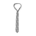 thumbnail image 3 of Abstract Necktie, Curvy Hypnotic Lines Dots, Dress Tie, 3.7", Black and White, by Ambesonne, 3 of 3
