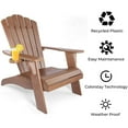 thumbnail image 5 of INQBRANDS Polystyrene Adirondack Chair Brown, 5 of 5