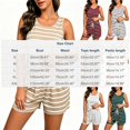 thumbnail image 6 of KyCheLot Pajamas for Women Tank and Shorts Sets Summer Striped 2 Piece Soft Breathable Sleepwear, 6 of 6