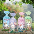 thumbnail image 6 of 100pcs Easter Gift Bags with Twist Ties, Cellophane Easter Egg Bunny Gift Wrap Treat Bags for Packing Goodies Candies Cookies Candy Sweets Party Favors, 6 of 7