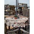 thumbnail image 2 of Outdoor Tablecloths with Umbrella Hole & Zipper, Rustic Star Brown Round Tablecloths 60 Inch, Vintage Plants Berry Wooden Grain Waterproof Table Cloth, Patio/Pool/Picnic Table Covers, 2 of 8
