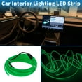 thumbnail image 3 of Cuerda de luz LED EL de 3 metros Unique Bargains, tira de luz brillante para decoración de automóviles, caja de batería (3V) verde, 3 of 7