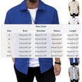 thumbnail image 3 of Men's Solid Color Short Sleeve Lapel Shirt,Casual Button Cardigan Top Polyester Fabric Lightweight Breathable Texture Casual Daily Work Golf Vacation Classic Fit Pocket, 3 of 6