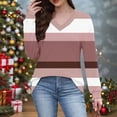 thumbnail image 2 of yillto Plus Size Womens Tops Long Sleeve Shirts V Neck Blouses Fall Fashion Pullover Tee Tunics Tops, 2 of 6