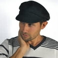 thumbnail image 5 of Herringbone Wool Blend Fiddler's Cap - M - Charcoal, 5 of 6