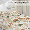 thumbnail image 4 of Sleepwish Full Mushroom Comforter Set 3Pcs for Kids Girls Microfiber Brown Bedding Set, 4 of 7