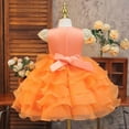 thumbnail image 6 of JCCXIN Girl Dress Elegant Girls Party Dress With Satin Bodice And Skirt For Festive Style Dress For Toddlers And Little Girls Stylish Party Gown Lovely 3-4 Years, 6 of 9