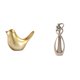 thumbnail image 1 of Figura de pájaros,Figura de pájaro dorado,decoración del hogar,estatua de animal,Pareja en miniatura,Pareja de enamorados abrazándose en miniatura para el Día de San Valentín,Estatua de, 1 of 8