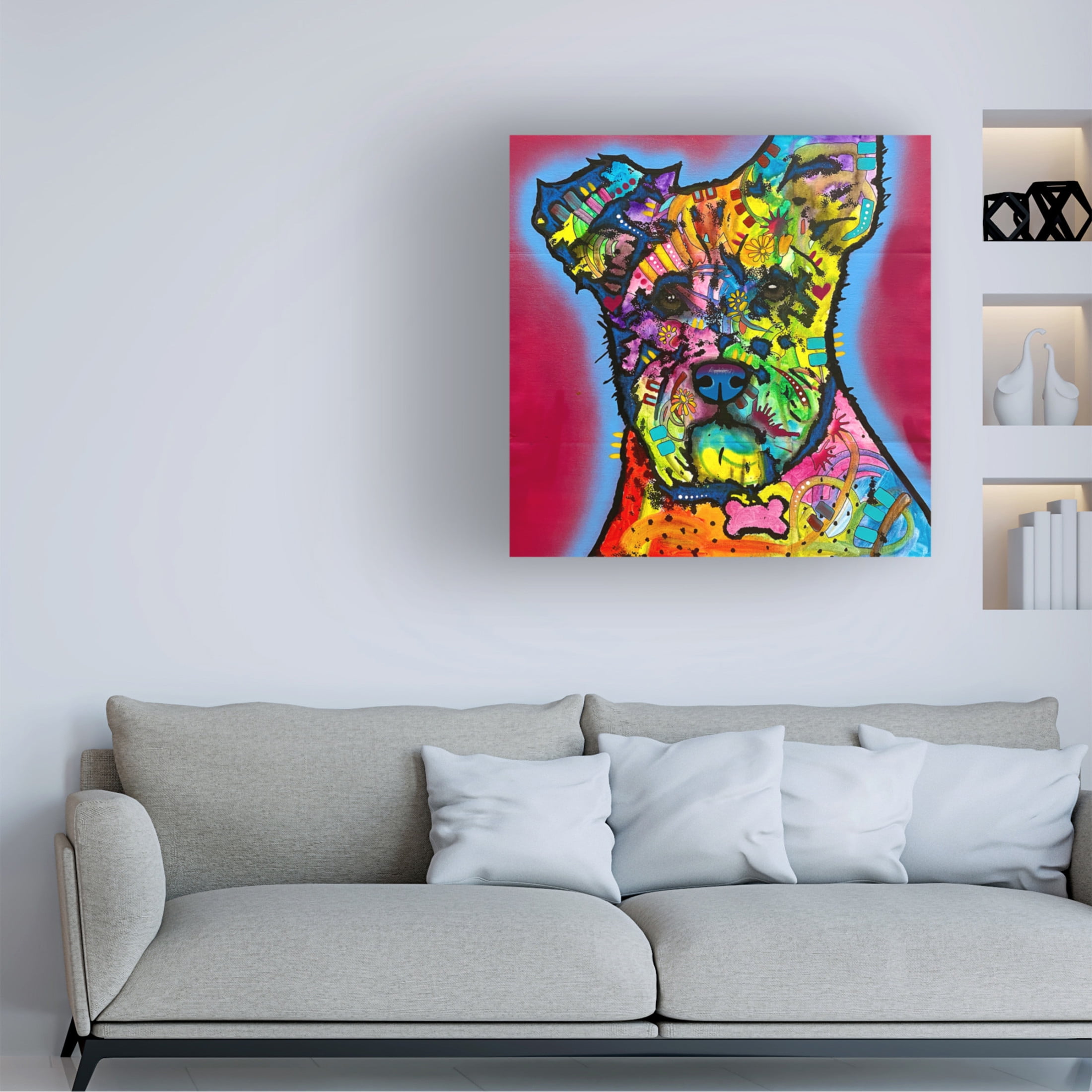 Canvas Wall Art - Dean Russo 'I Heard What You Said' Wall Art for Living Room, Bedroom, or Office Décor by Trademark Fine Art - 14 x 14 Inches