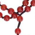 thumbnail image 2 of Catholic Red Agate Stone Rosary for Women, Portable Rosary with Jesus Statue, Religious Gift, 2 of 2
