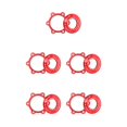 thumbnail image 1 of maskred 1 Set Centre Serrures Disque Rotors Adaptateur 6- Robuste Réparation en Acier Inoxydable 6 Trous Compatible pour le Verrouillage Rouge 5Set, 1 of 6