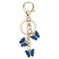 thumbnail image 1 of Llavero de mariposa Uxcell, colgante de mariposa esmaltado, llavero lindo, accesorios para bolso azul, 1 of 7