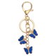 thumbnail image 1 of Llavero de mariposa Uxcell, colgante de mariposa esmaltado, llavero lindo, accesorios para bolso azul, 1 of 7