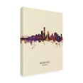 thumbnail image 2 of Trademark Fine Art 'Milwaukee Wisconsin Skyline Portrait III' Canvas Art by Michael Tompsett, 2 of 3