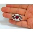 thumbnail image 3 of GIA Certified 8.03CT NATURAL TOURMALINE RUBELLITE RUBY DIAMOND CLUSTER RING, 3 of 10