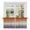Orange, variant on Orange Gray Tier Curtains, Farmhouse Retro Gradient Wooden Grain Light Filtering Kitchen Curtains, 2Pcs Rod Pocket Half Window Treatments Panels for Sink Cafe Cabinet Camper 27.5x24 Inches