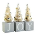 thumbnail image 1 of Christmas sale! 3PCS Desktop Mini Christmas Tree - JOY Wooden Candlestick Ornaments Wooden Blocks Xmas Party Supplies Desktop Ornament Christmas Tree Decoration, 1 of 6