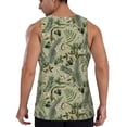thumbnail image 3 of Haiem Tropical Plants Green Men Workout Tank Top Gym Bodybuilding Sleeveless Muscle T Shirts Athletic Tank Breathable Workout Shirt-Small, 3 of 9