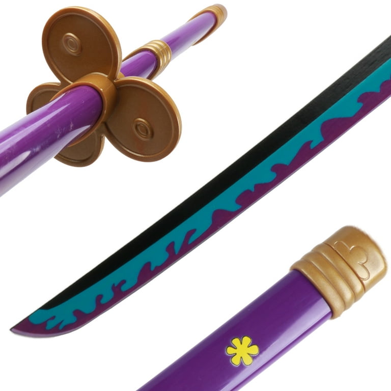 Elervino Bamboo Roronoa Zoro Sword Cosplay with Belt Holder, 41 inches,  Yama Enma/Wado Ichimonji/Kitetsu Sword, 3 in 1
