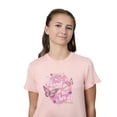 thumbnail image 2 of Free Country Girls' Microtech® Graphic Crew Neck Shirt Peachy L, 2 of 4