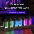 thumbnail image 1 of Reloj de Tubo Incandescente RGB 7 Modos DIY Reloj de Mesa de Madera Ndcxsfigh Gris, 1 of 3