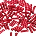 thumbnail image 3 of 100 puntas de cable interior para desviador de freno de bicicleta de aleación de aluminio rojo, 3 of 9