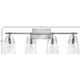 thumbnail image 4 of Hinkley Lighting - Foster - 4 Light Bath Vanity in Transitional Style - 31.75, 4 of 8