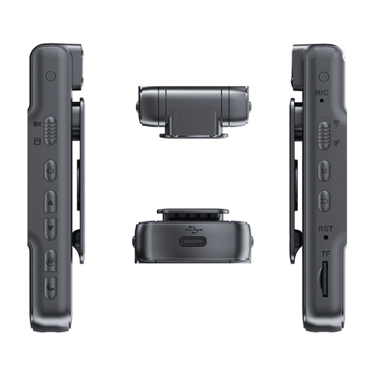 2X Digital Video Camera HD Body Camera Records Audio and Video 7 Hours Battery Life Regular Version
