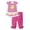 Z03-Hot Pink, variant on CAICJ98 Toddler Baby Girls Summer Clothes 3 6 12 18 Months 2T 3T 4T 5T Girls Outfits Sleeveless Dinosaur Print Tank Top Shorts Set (Orange,3-4 Years)
