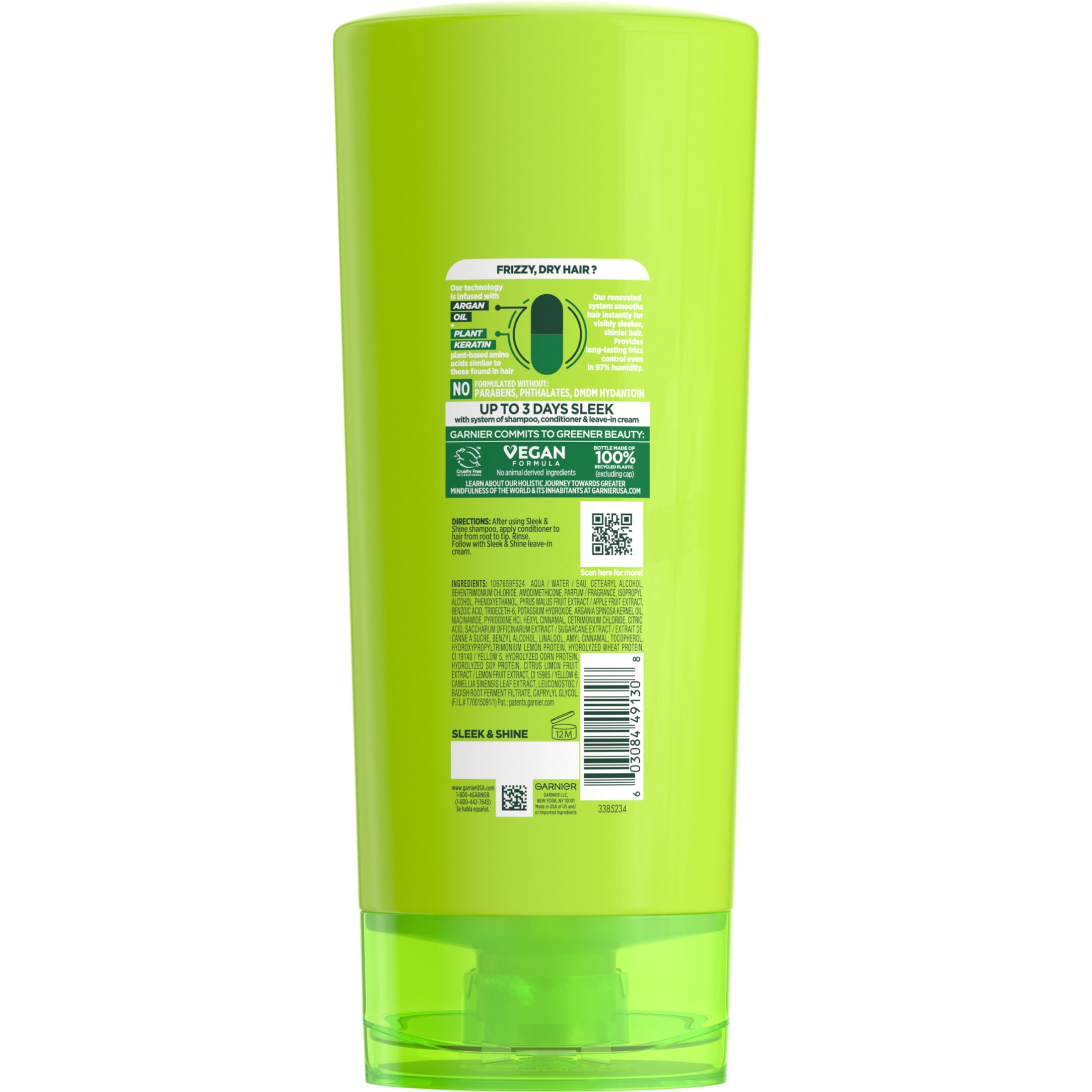 Garnier Fructis Sleek and Shine Smoothing Conditioner with Argan Oil, 21 fl oz  (图4) Garnier Fructis Sleek and Shine Smoothing Conditioner with Argan Oil, 21 fl oz  (图4)