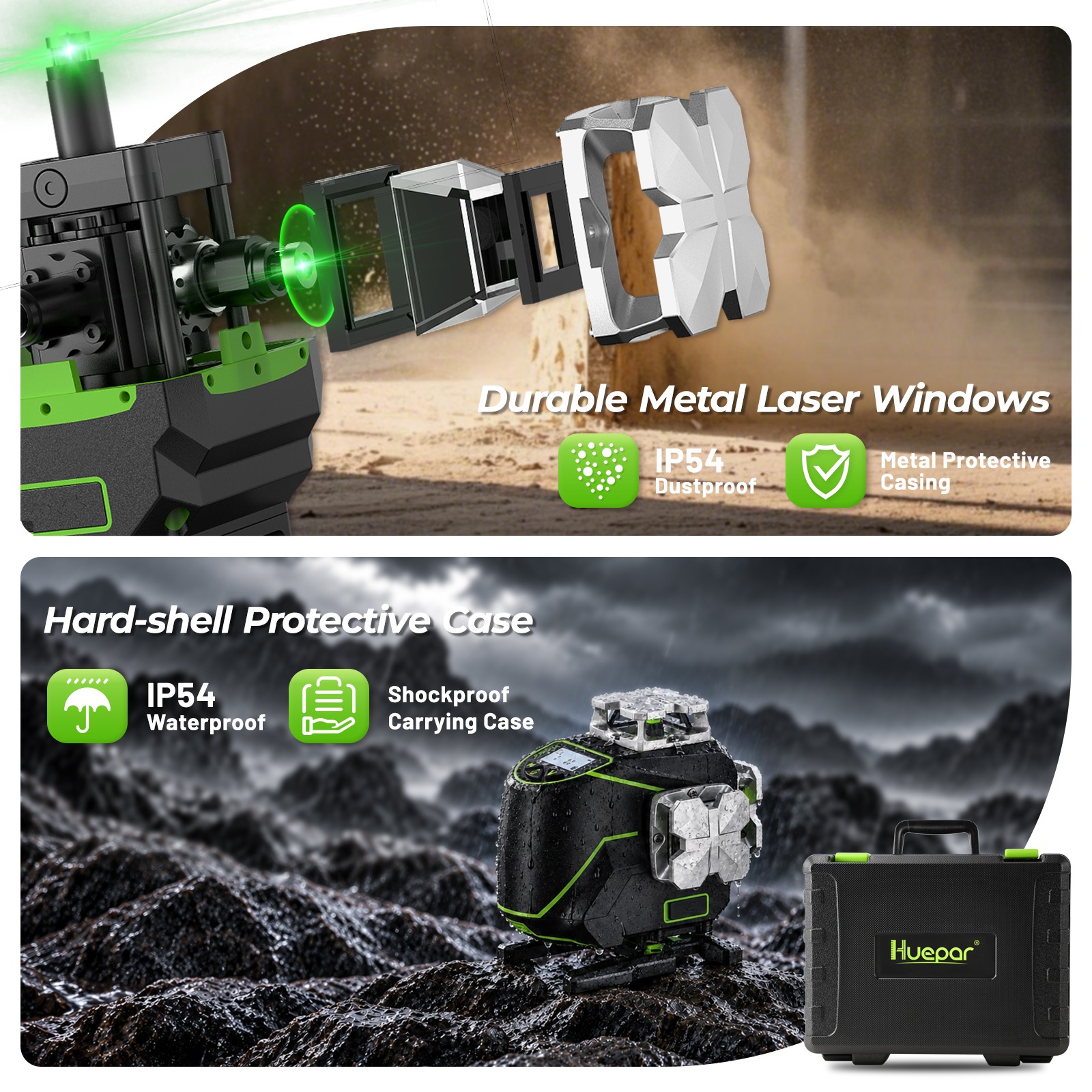 Huepar 4D 16-Line Green Laser Level photo 8