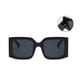 thumbnail image 3 of WEUVEB Gafas De Sol Cuadradas Negras Para Mujer Con Estructura Resistente Ideal Para Uso En Exteriores, 3 of 8