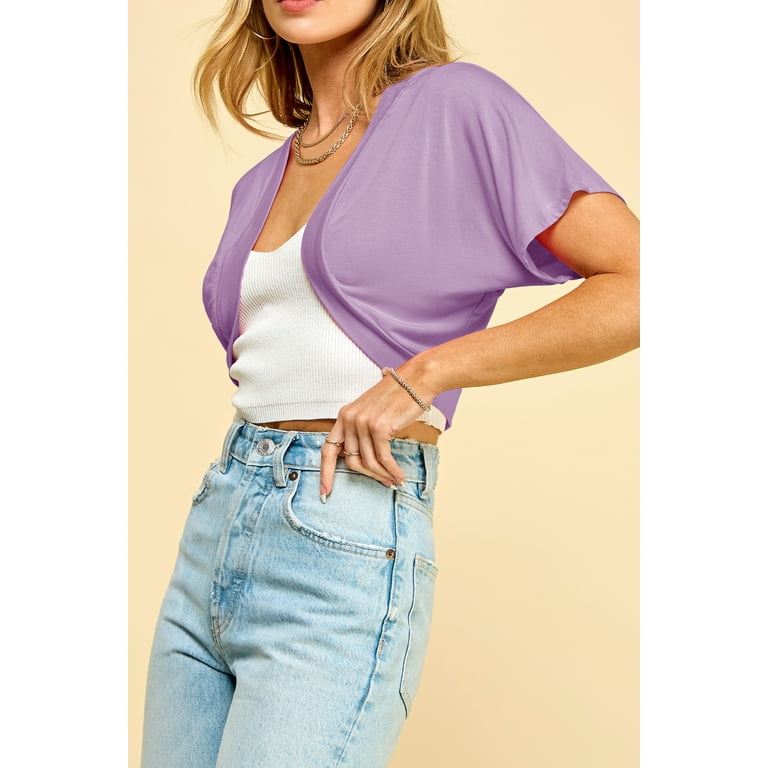 Lilac bolero cardigan clearance