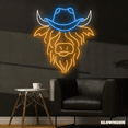 thumbnail image 2 of Glowneon Highland Cow Neon Sign, Farmhouse Decor, Cow Sign, Cow Decor, 2 of 4