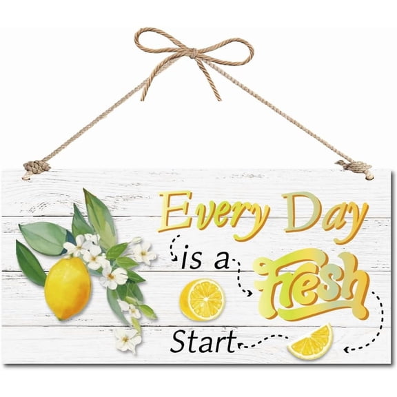 Lemon Hanging Sign Front Door Sign Room Door Display Wood Home Decor Plaque Rustic Vintage House Garden Decoration Gift