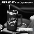 thumbnail image 6 of Best Dad Ever Tumbler with Handle 40oz Stainless Steel Insulated - Dad Gifts for Dad from Daughter Son - Coffee Tumbler for Dad Father''s Day Birthday Christmas Cup Gift Set with Lid & Straw, 6 of 6