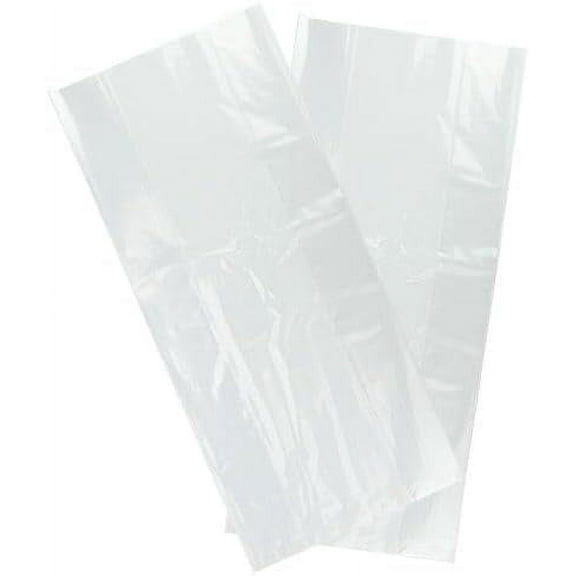 8x4x18 Clear Food Grade Durable Transparent Poly Bags - Clear Storage Bags - Great for Cooking, Baking, Candy, Cookies and Pastries (1000)