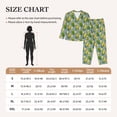 thumbnail image 3 of KLL Corn On The Leaves Print Women's Long Sleeve Pajamas with Pants Sleepwear Loungewear 2 Set-XX-Large, 3 of 7