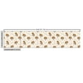 thumbnail image 3 of Ambesonne Dog Print Fabric by the Yard Upholstery, Bones Hearts Animal Faces, 5 Yards, Dark Mustard and Pale Pink, 3 of 5