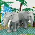 thumbnail image 2 of MOC Elephant Building Blocks Animals Bricks Toys Kids Gift Wood, 2 of 4
