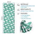thumbnail image 2 of LightGreen Cartoon Dinosaurs Silhouettes Pattern Hot Yoga Mat Towel Non Slip for Hot Yoga - Quick-Drying Yoga Mat Cover with 4 Corner Pockets with Travel Bag - Hot Yoga Towel Non Slip 74"x26", 2 of 6