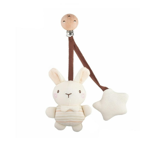 Organic Cotton Rattles, Baby Colored Cotton Soothing Bed Hangings, Plush Doll Toys,